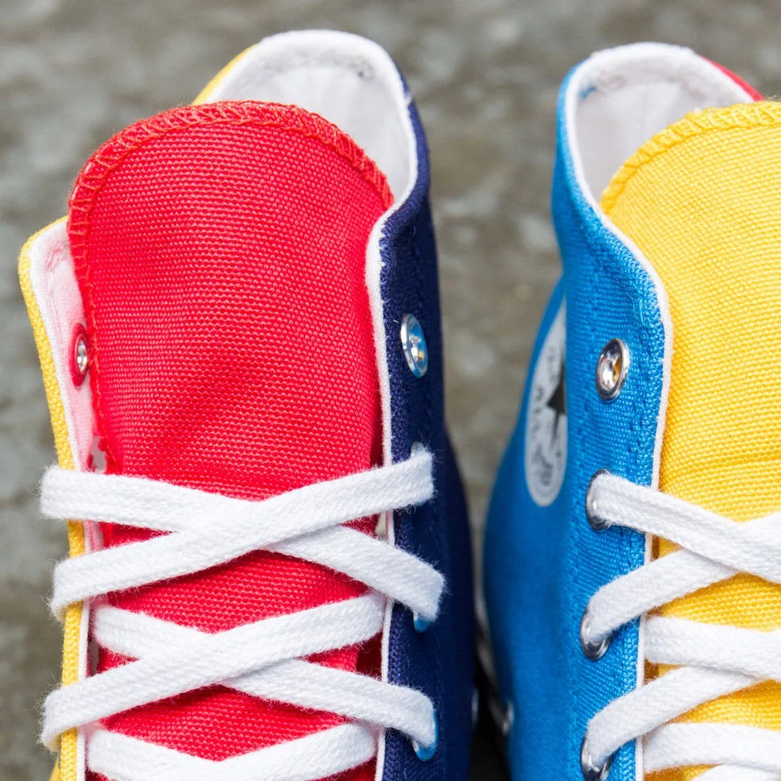 Converse x Golf Wang Tri Panel Men Chuck 70 Hi (blue / yellow / red)