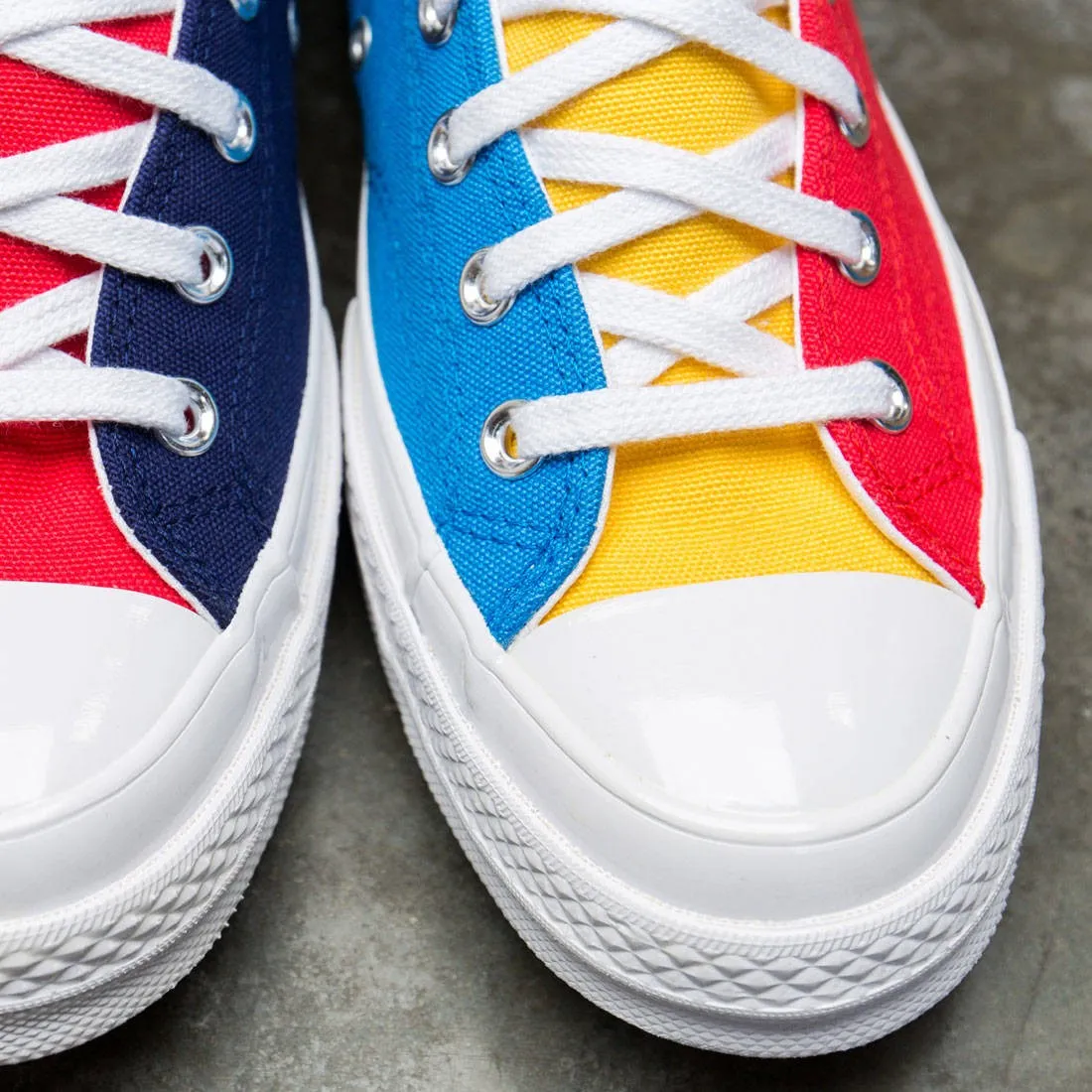 Converse x Golf Wang Tri Panel Men Chuck 70 Hi (blue / yellow / red)