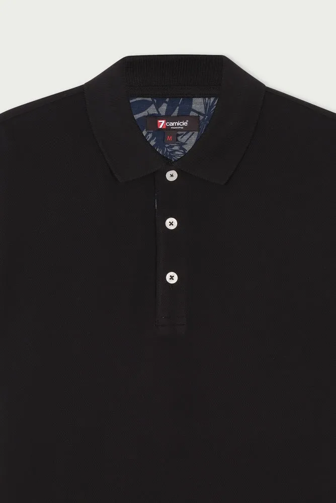 Cotton Man Polo Black