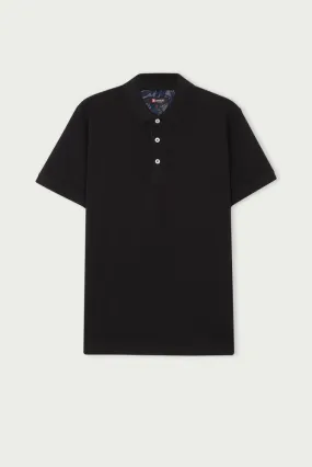 Cotton Man Polo Black