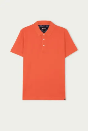 Cotton Man Polo Orange