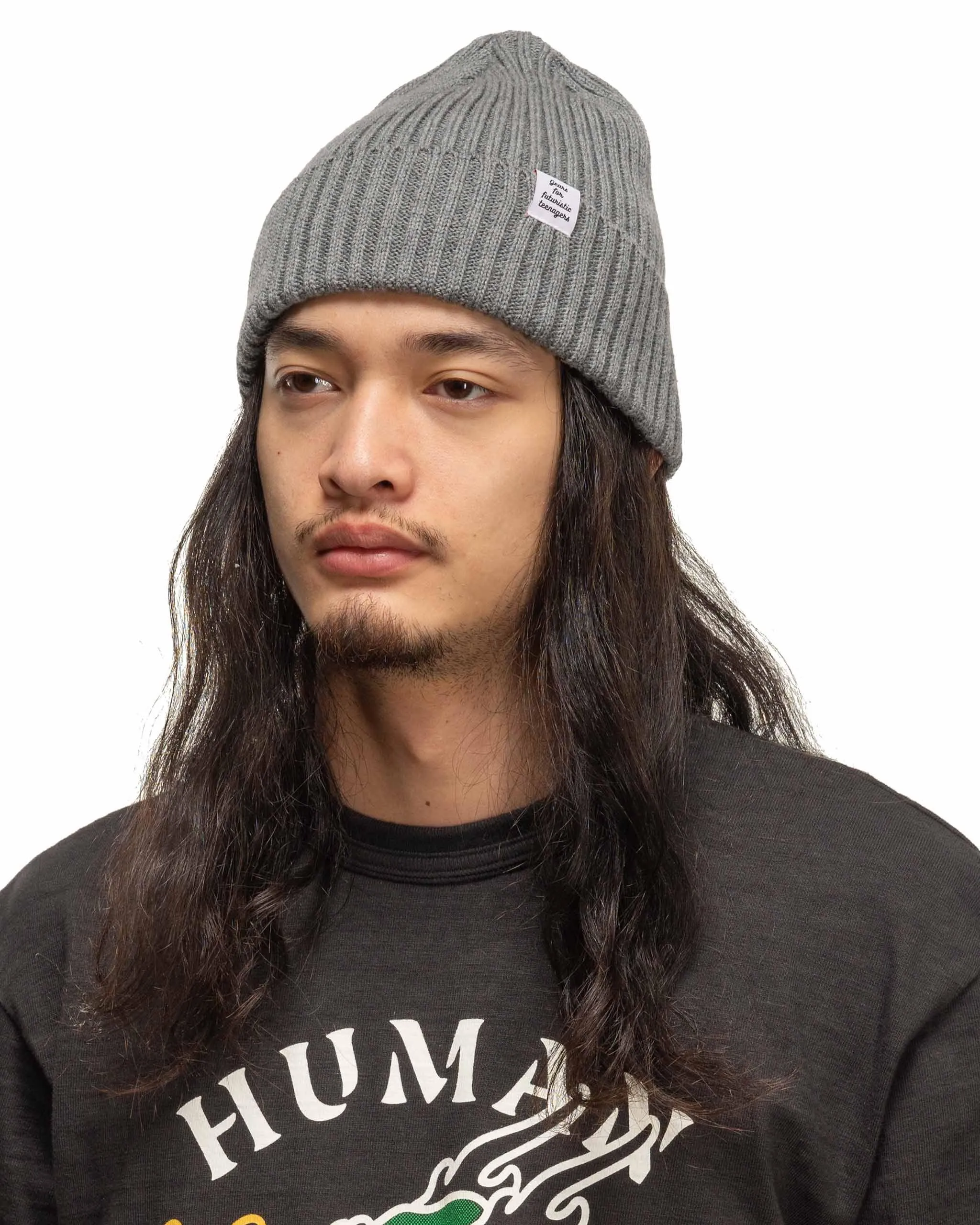 Cotton RIB Beanie Grey