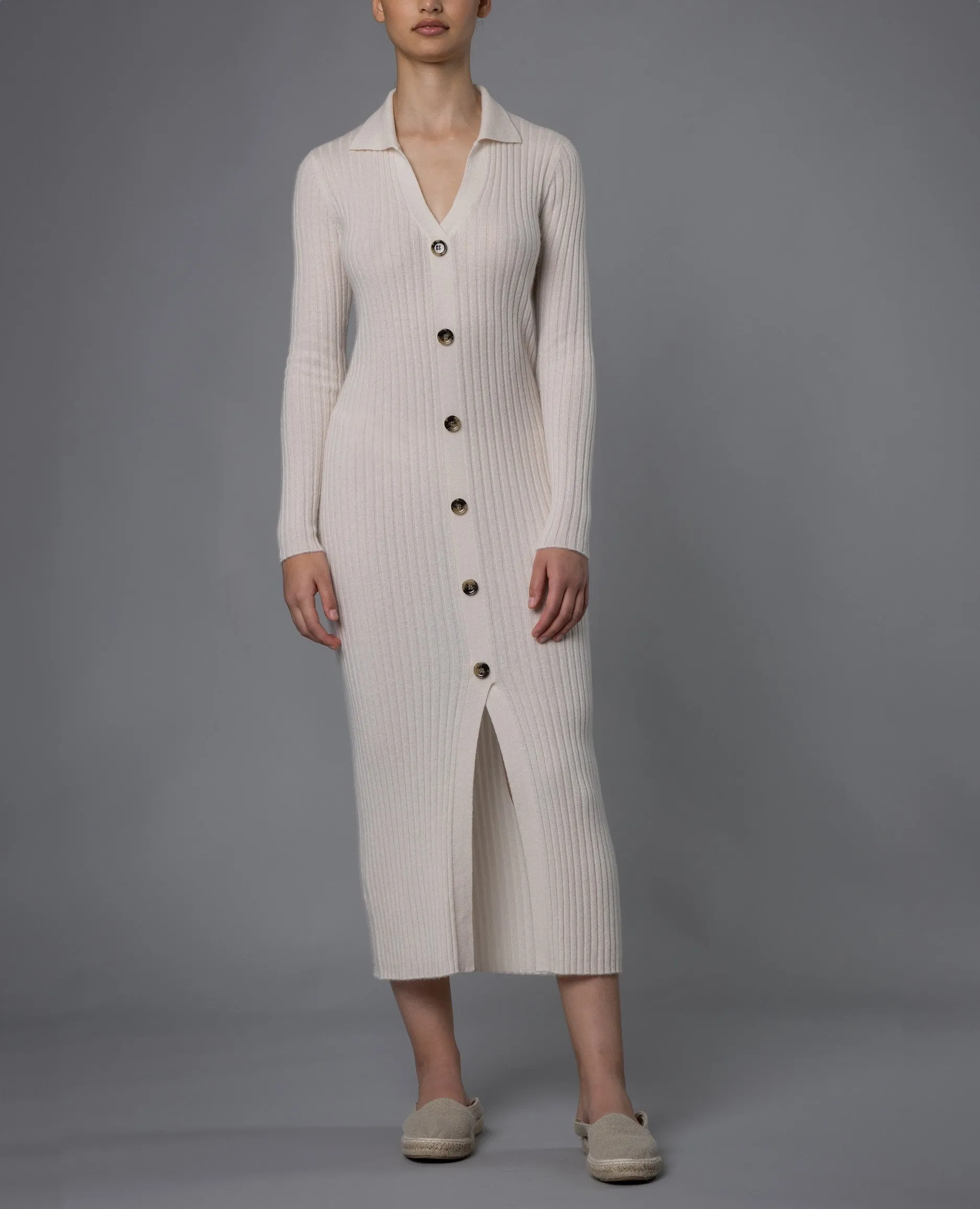 Cream cashmere dress