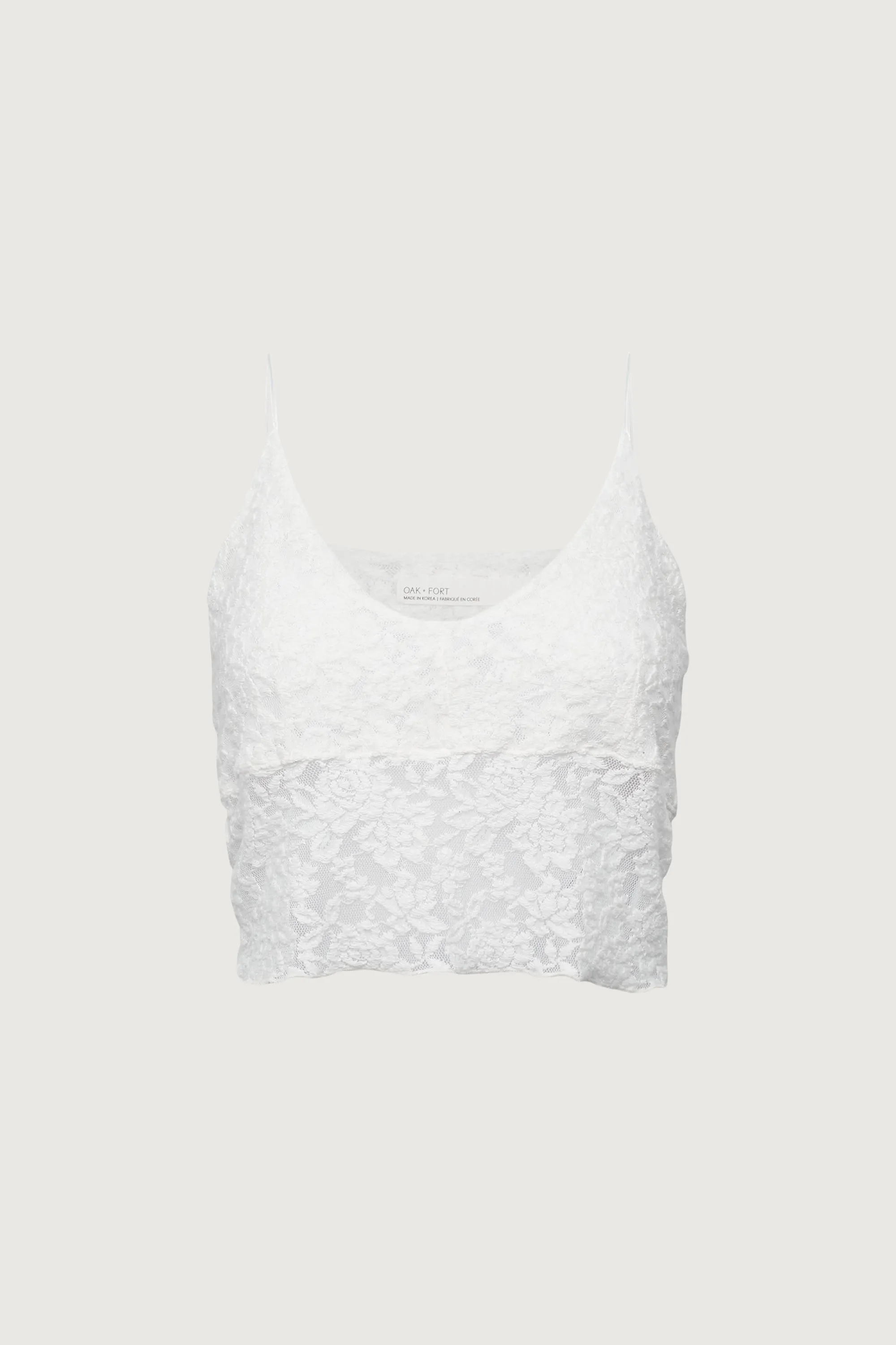 CROPPED LACE TANK TOP