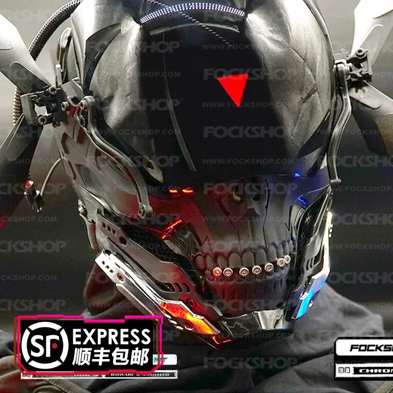 Cyberpunk Helmet Skull