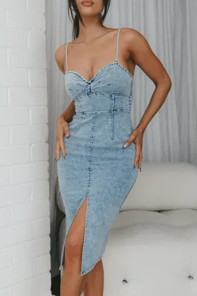 Denim Midi Dress