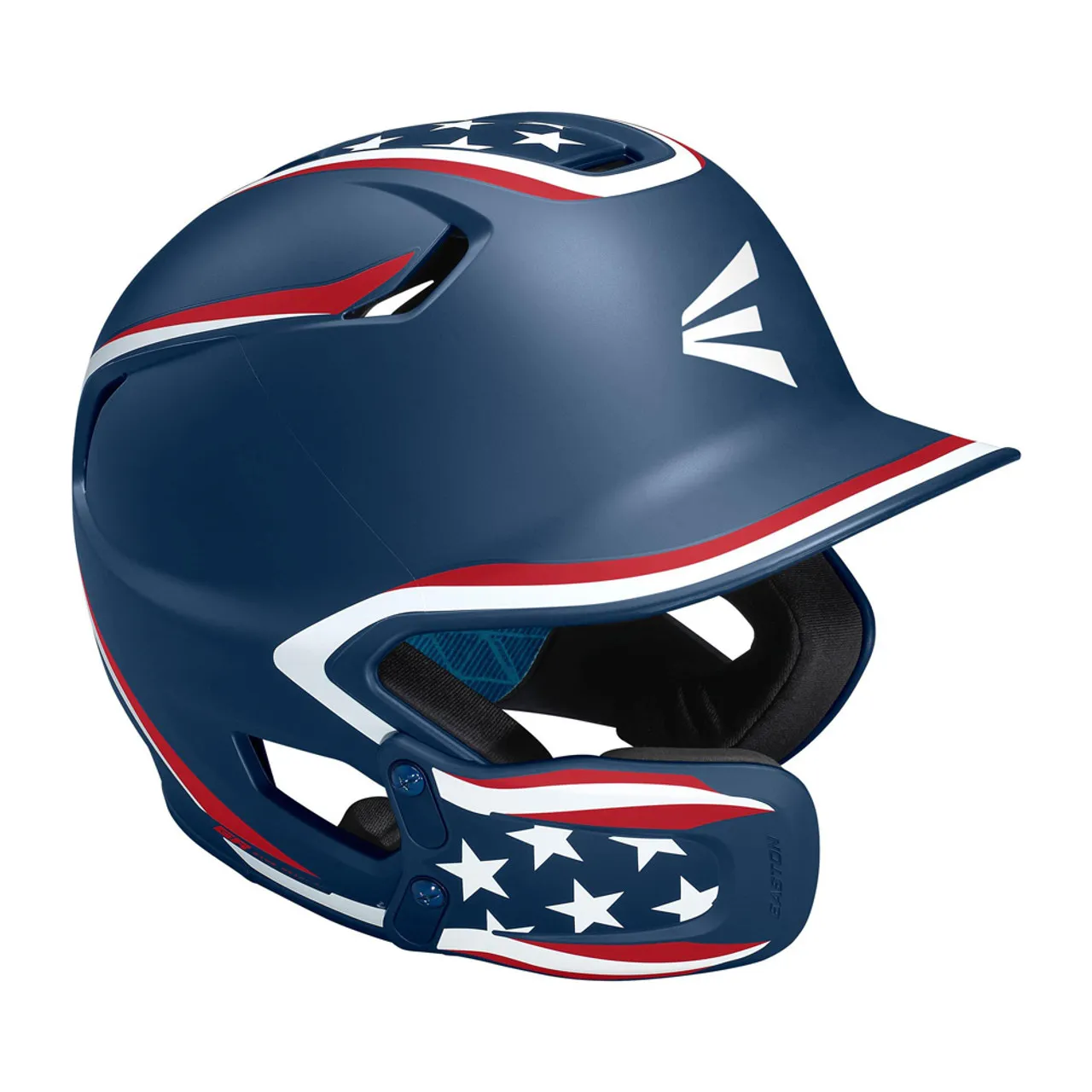 Easton Z5 2.0 Stars & Stripes Baseball Batting Helmet w/ Universal Jaw Guard