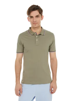 Eden park  Cotton polo shirt - Khaki