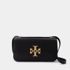 Eleanor E/W Small Hobo Bag - Tory Burch -  Black - Leather