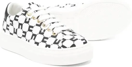 Elisabetta Franchi La Mia Bambina logo-print sneakers Black