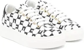 Elisabetta Franchi La Mia Bambina logo-print sneakers Black