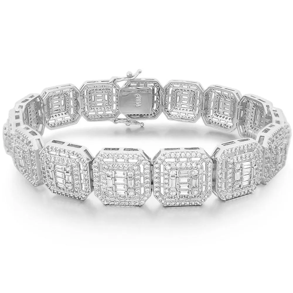 Exotic Baguette Ice Custom Bling Bling Bracelet