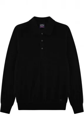 Extra Fine Merino Polo Navy