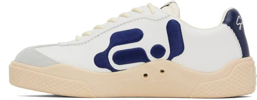 Eytys White & Blue Santos Sneakers