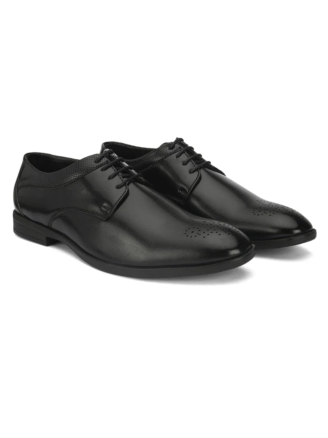 FENTACIA Men Black Lace-Ups Formal Shoes