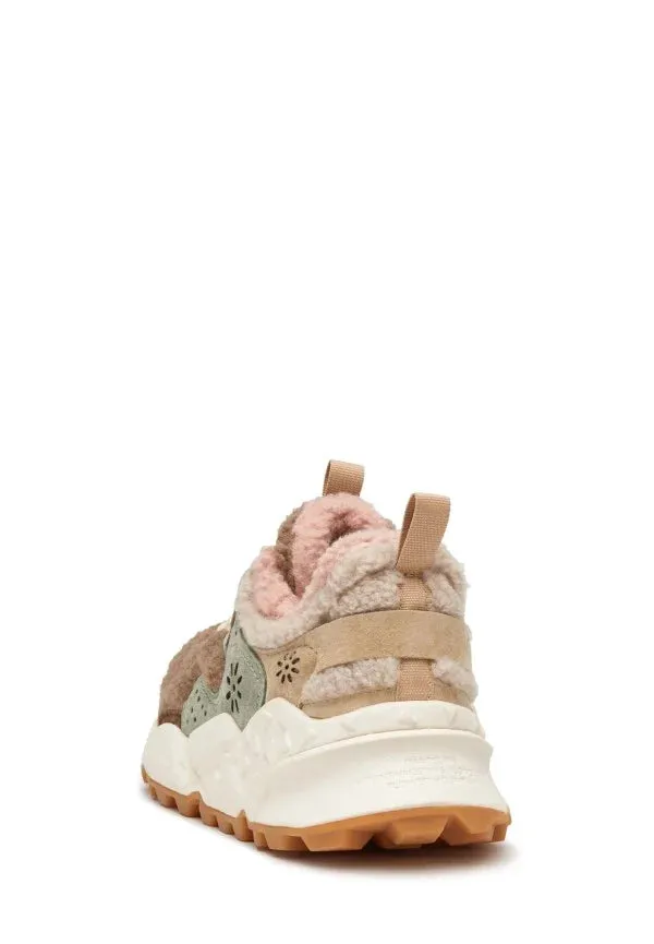 FLOWER MOUNTAIN | SNEAKERS MUJER | KOTETSU WOMAN SUEDE/TEDDY BEIGE-PINK | ROSA