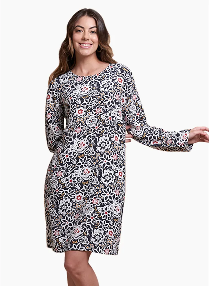 FOIL Tunic Hidden Pockets Dress 13900