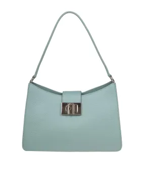 FURLA 1927 SHOULDER BAG IN GREEN LEATHER