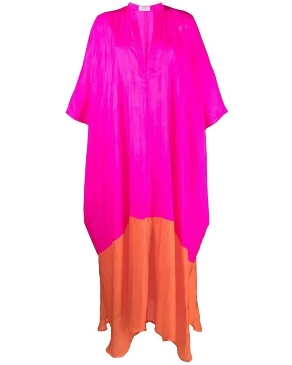 Fuxia and Orange Bicolor Tunic