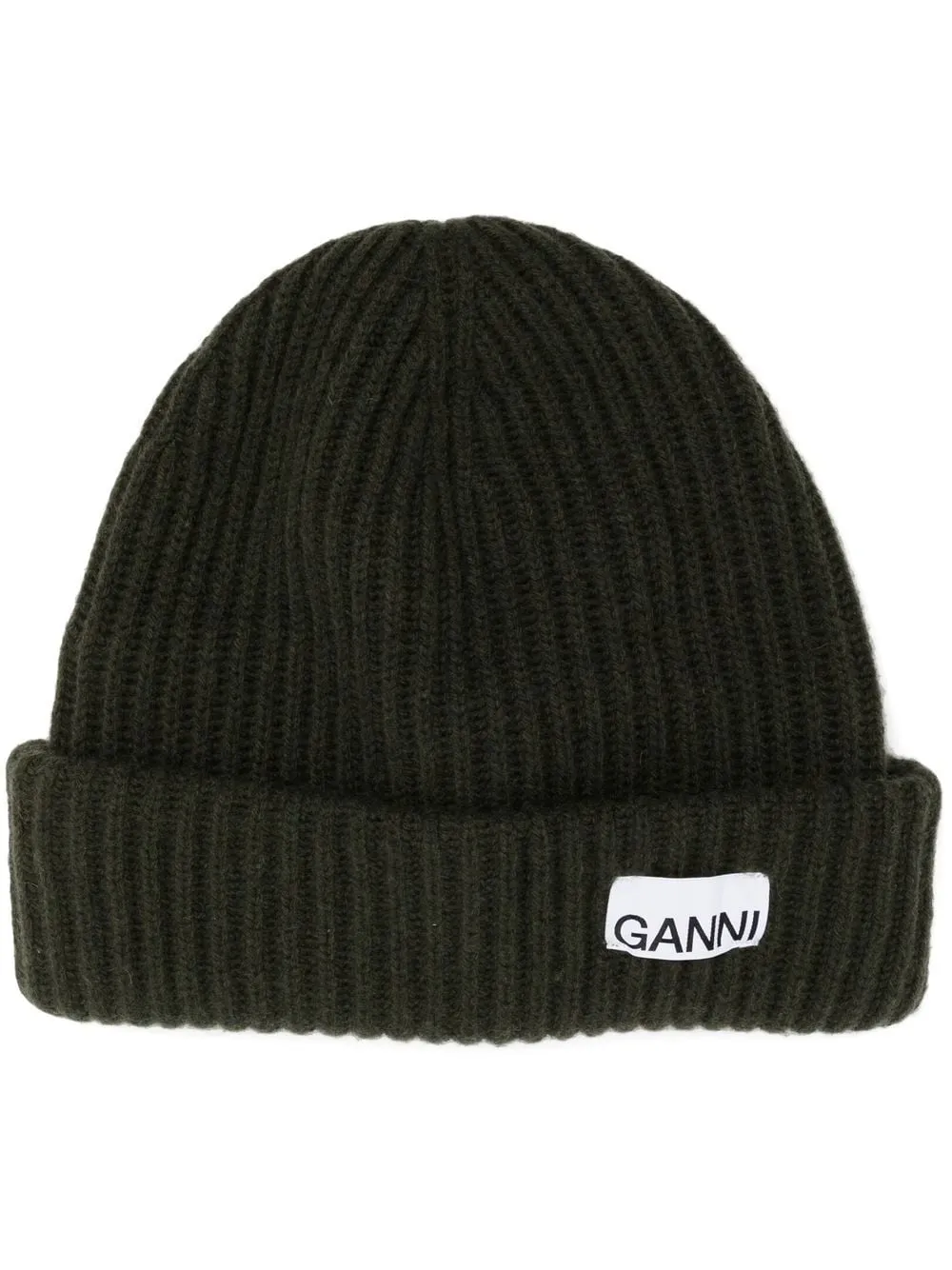 GANNI    Ganni Logo Wool Beanie