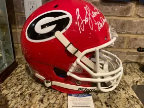 Garrison Hearst Autographed/Signed Georgia Bulldogs Go Dawgs Full Size Schutt NCAA Mini Helmet