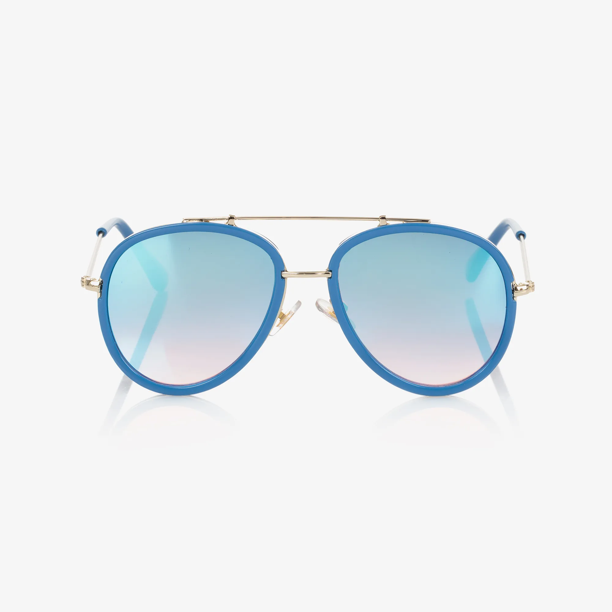 Girls Blue Aviator Sunglasses