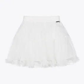 Girls White Tutu Skirt