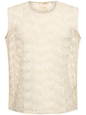 Harago   Cotton lace tank top 