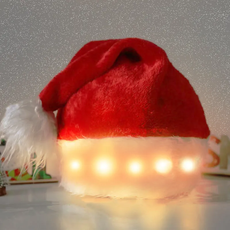 Hat LED Light Plush Children's Adult Christmas