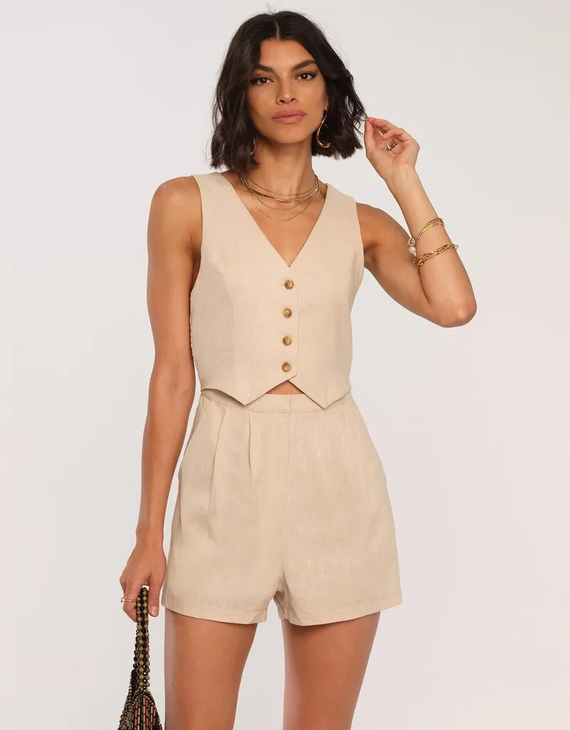 Heartloom Oliver Romper - Bisque