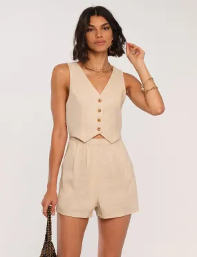 Heartloom Oliver Romper - Bisque