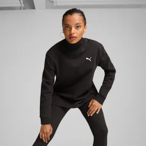 HER Women's High Neck Crew | PUMA Black | PUMA New Arrivals | PUMA 