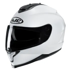 HJC C70N Plain Helmet - Pearl White