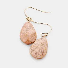 iLLASPARKZ Natural Stone Teardrop Dangle Earrings