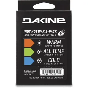 Indy Hot Snowboard & Ski Wax - 3 Pack - 2024