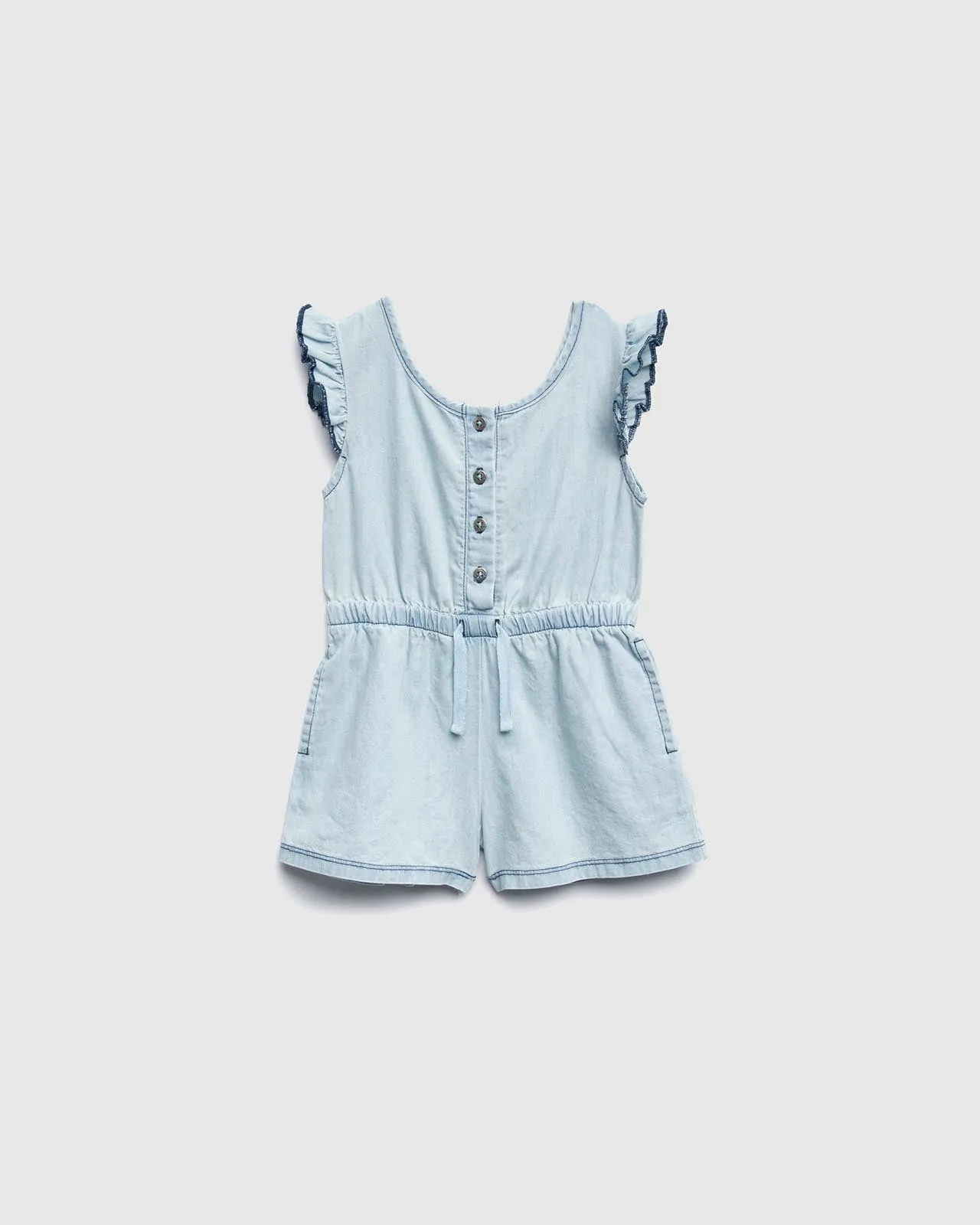 Infant Girls Chambray Romper