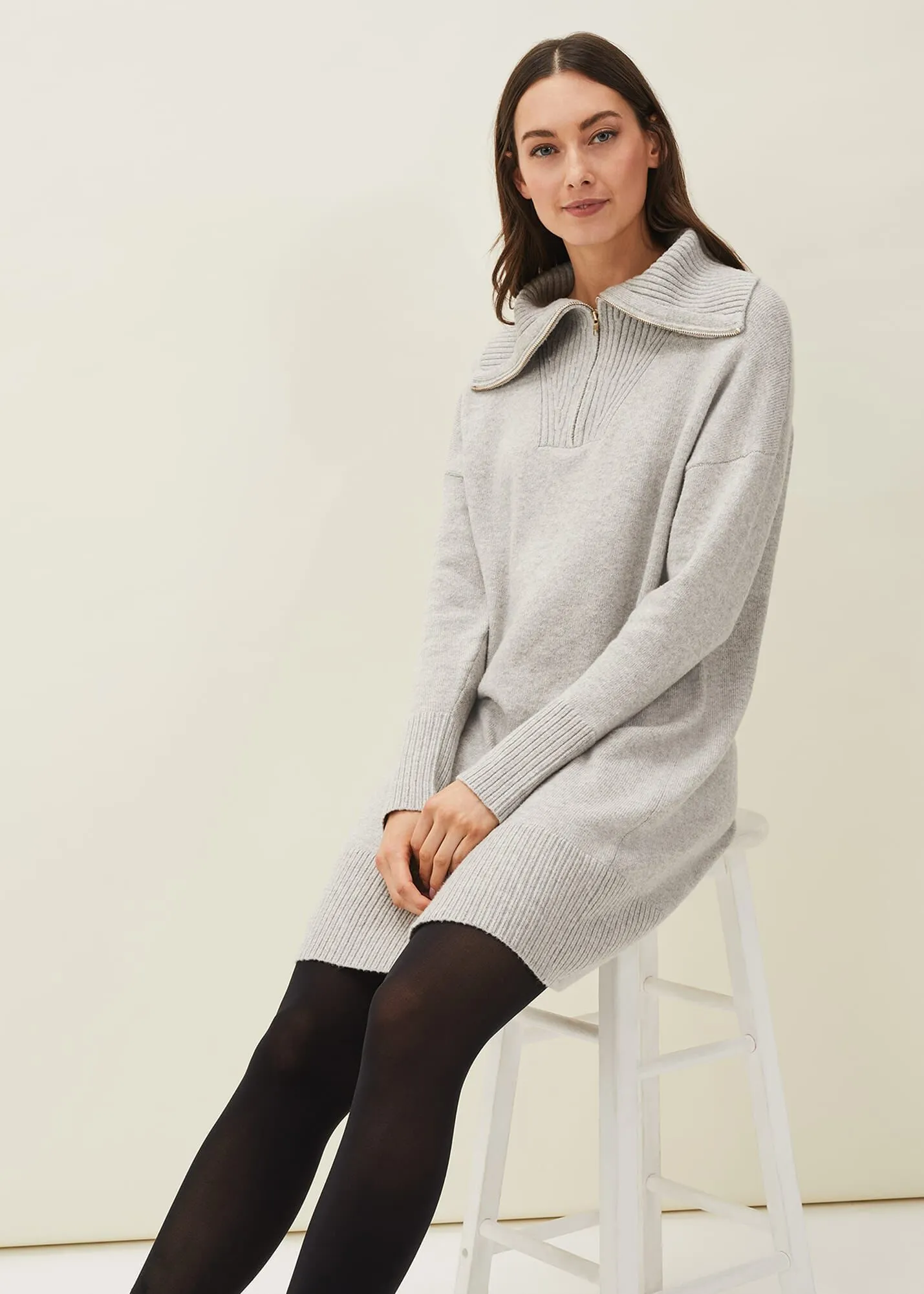 Isabella Zip Up Tunic Dress