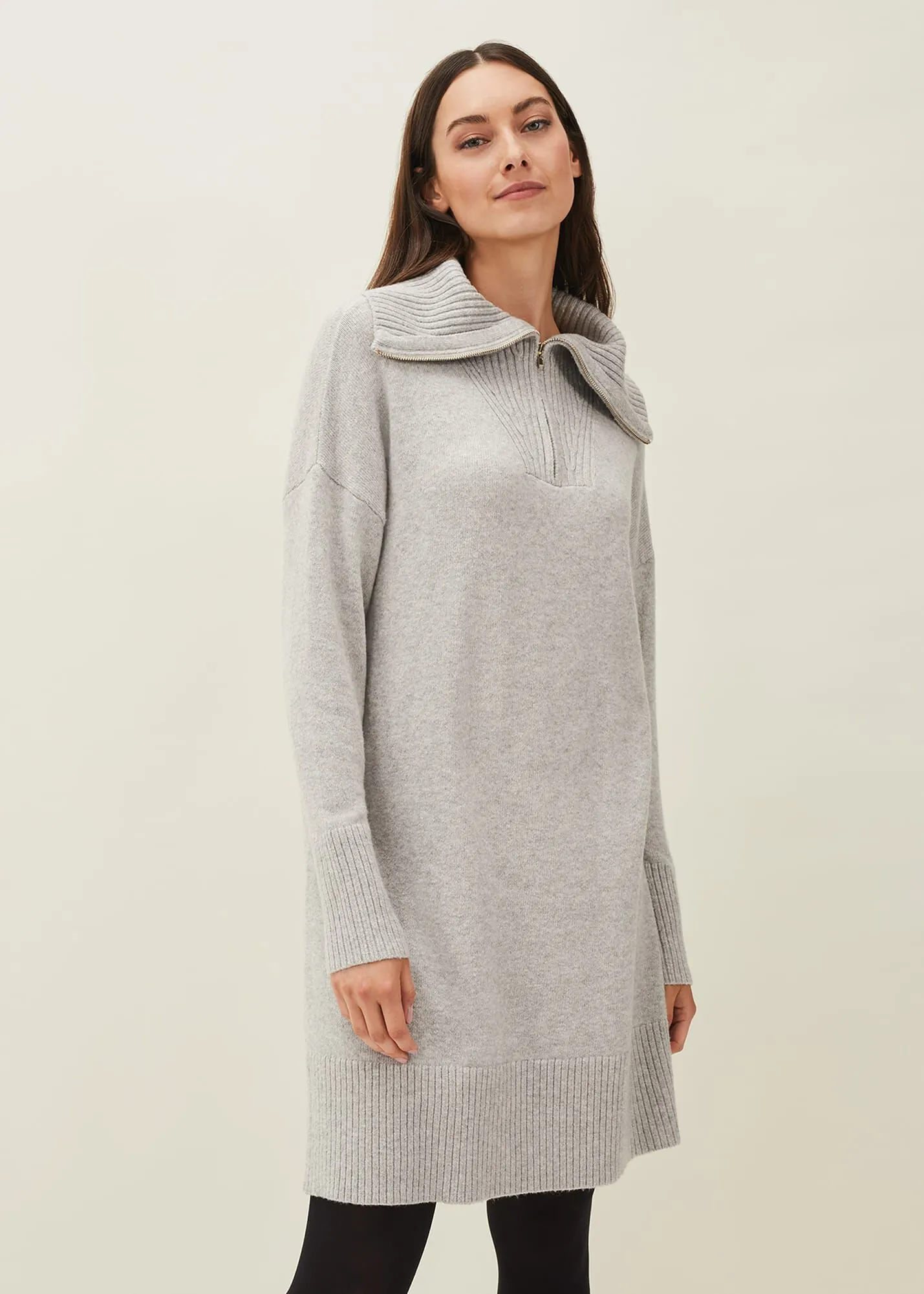 Isabella Zip Up Tunic Dress