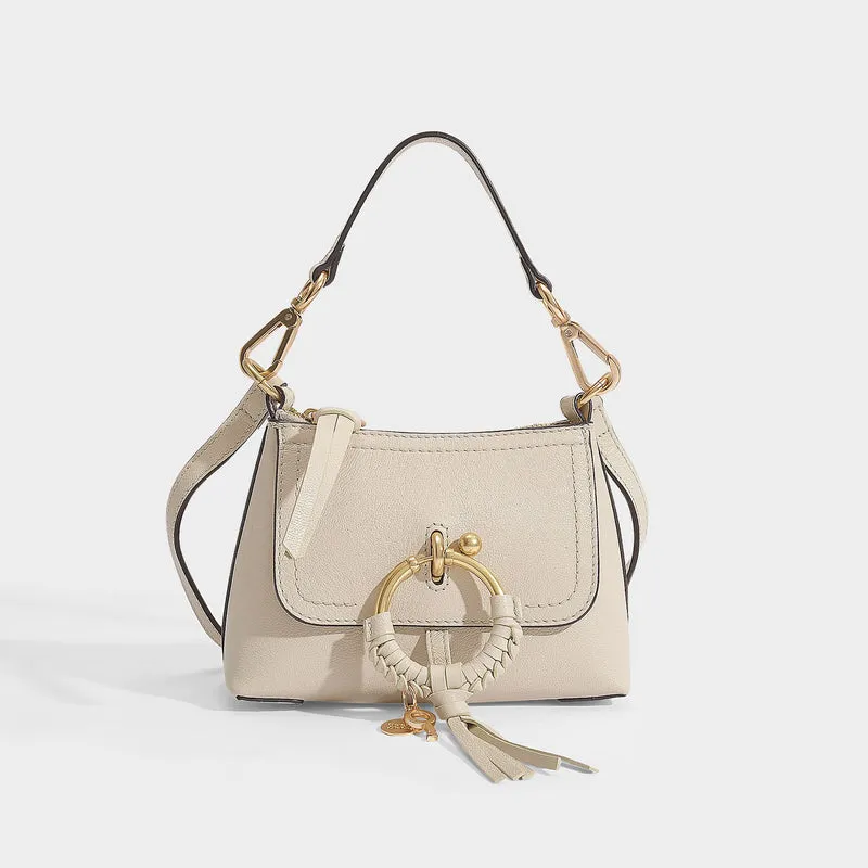 Joan Mini Hobo Bag - See By Chloe - Cement Beige - Leather