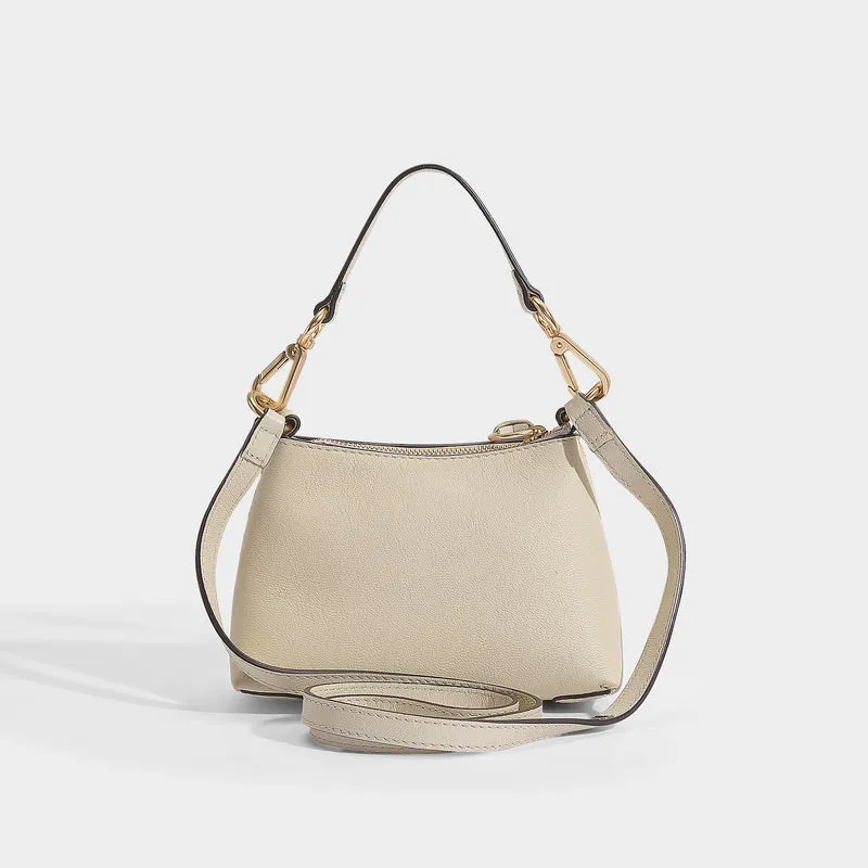 Joan Mini Hobo Bag - See By Chloe - Cement Beige - Leather