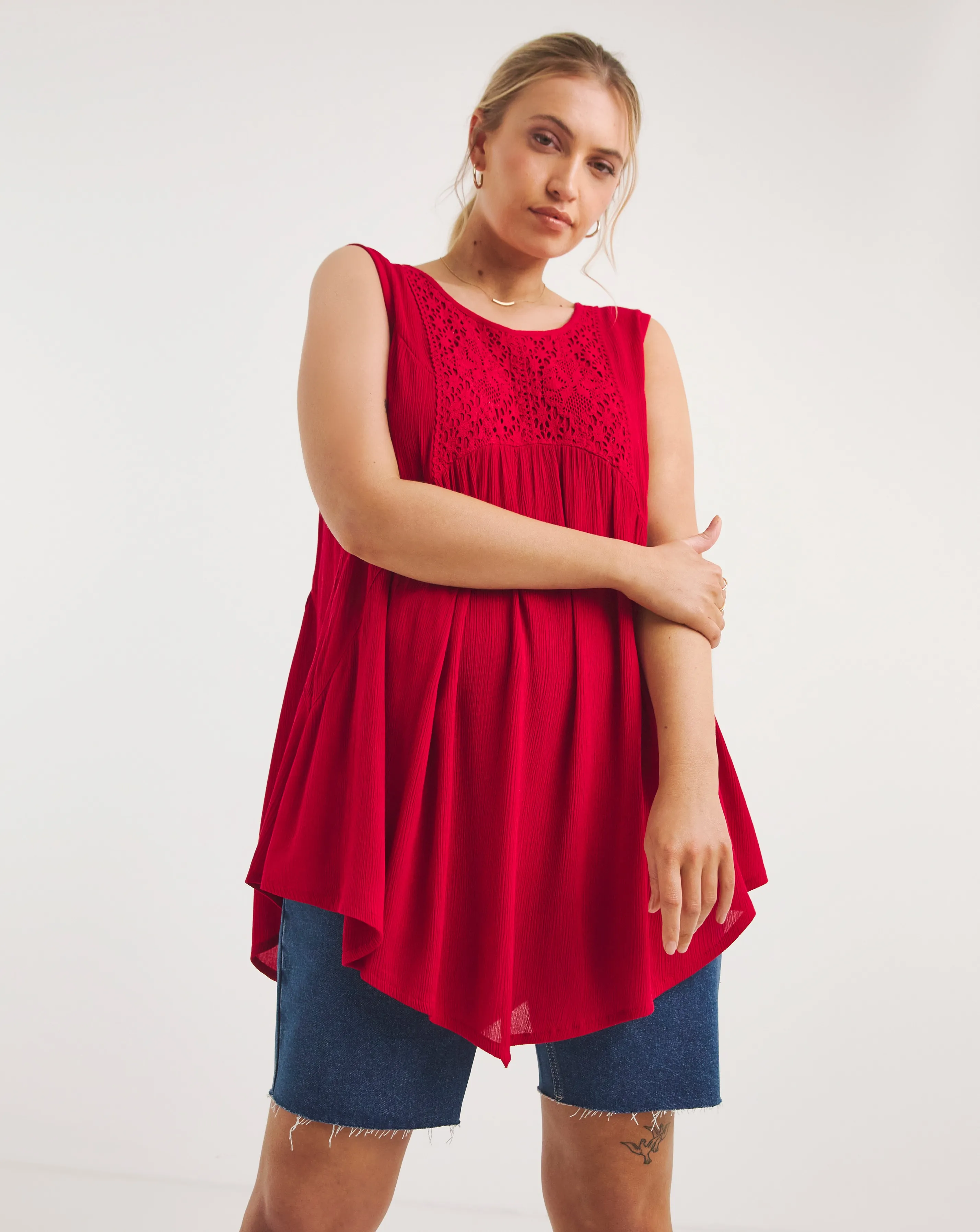 Joe Browns Curious Crochet Tunic | Simply Be