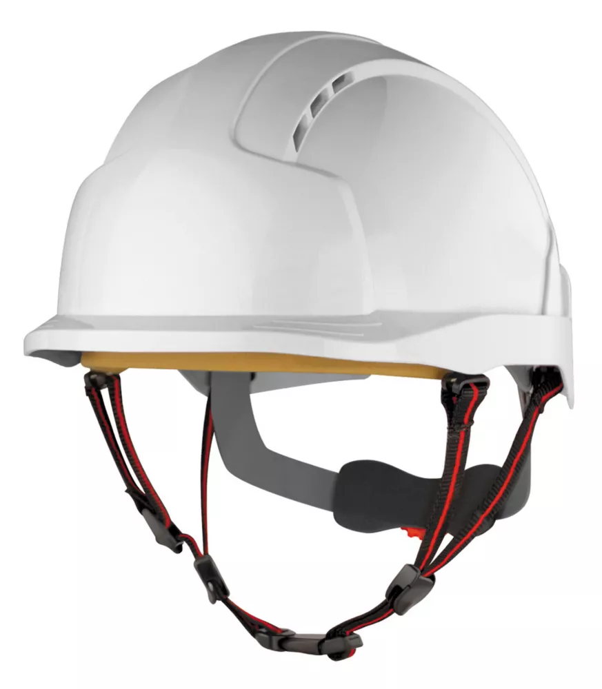 JSP EVOLite Skyworker Industrial Height Safety Helmet White - Screwfix