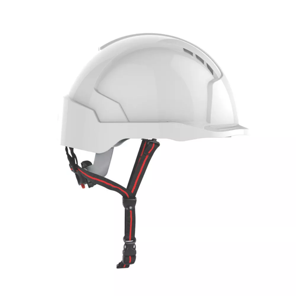 JSP EVOLite Skyworker Industrial Height Safety Helmet White - Screwfix