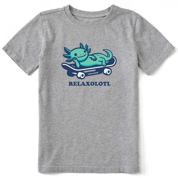 Kids Relaxolotl Skateboard Crusher Tee