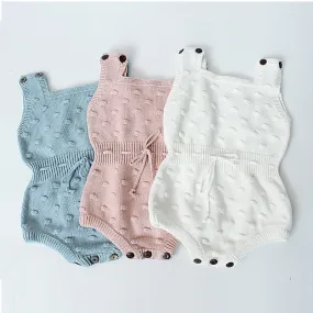 Knitted Dotted Romper (3 Colors)