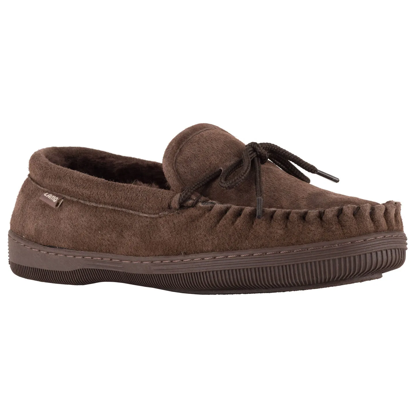 Lamo Men's Apres Fleece-Lined Suede Moccasin