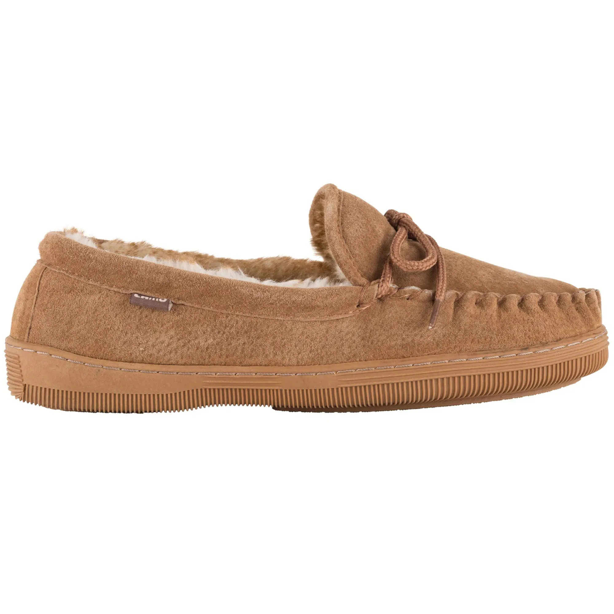 Lamo Men's Apres Fleece-Lined Suede Moccasin