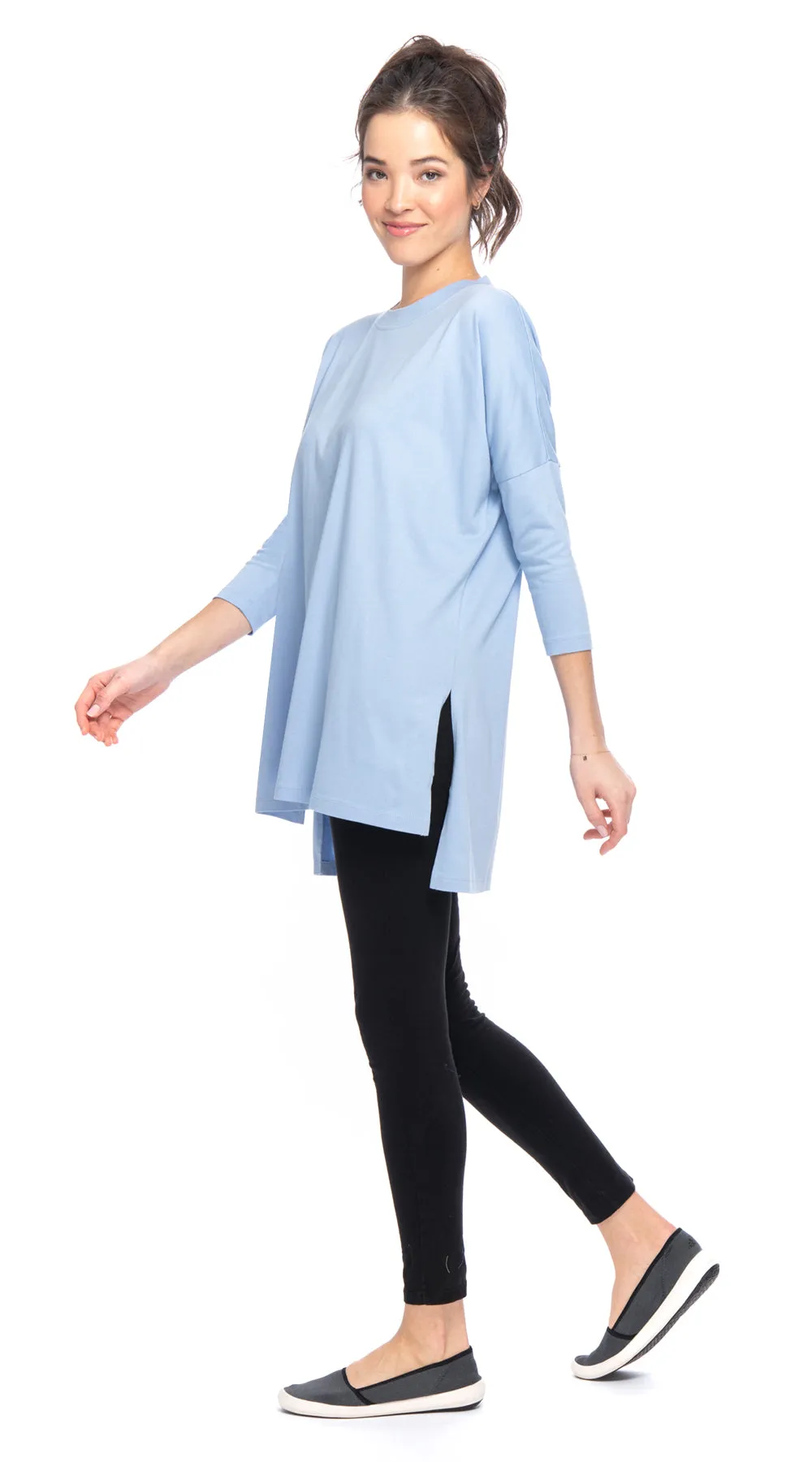 Lana Tunic - sky blue - organic cotton