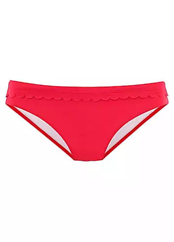 LASCANA Scalloped Edge Bikini Bottoms | Grattan