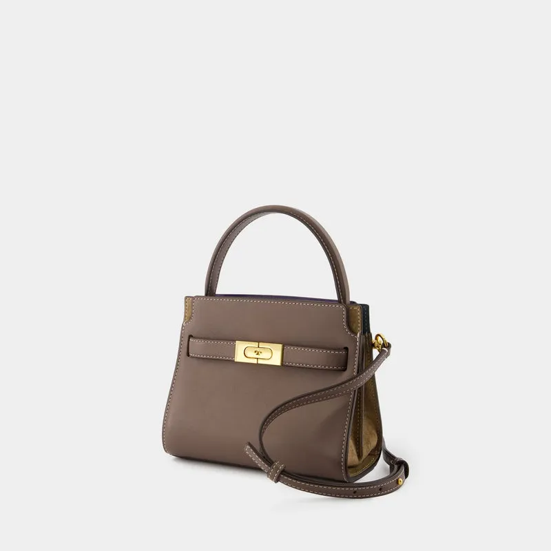 Lee Radziwill Petite Double Bag - Tory Burch - Leather - Brown